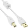 Microconnect USBAB2WF USB laidas USB 2.0 2 m USB A USB B Baltas