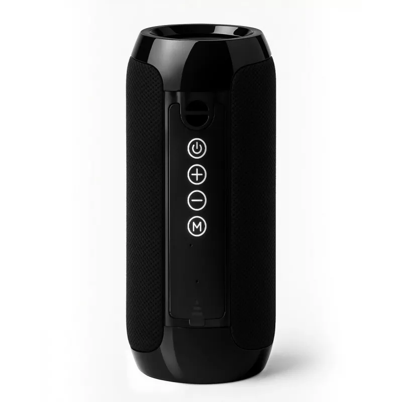Nešiojamas „Bluetooth“ stereofoninis garsiakalbis SQUEAK SQ1008 — 14 W RMS, „Bluetooth 5.3“, 1200 mAh, IPX4, FM, LED, AUX, USB