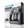 Baterijų įkroviklis everActive NC-900U Universal DC — įkrauna AA, AAA, C, D, 9V, iki 6 elementų, juodas