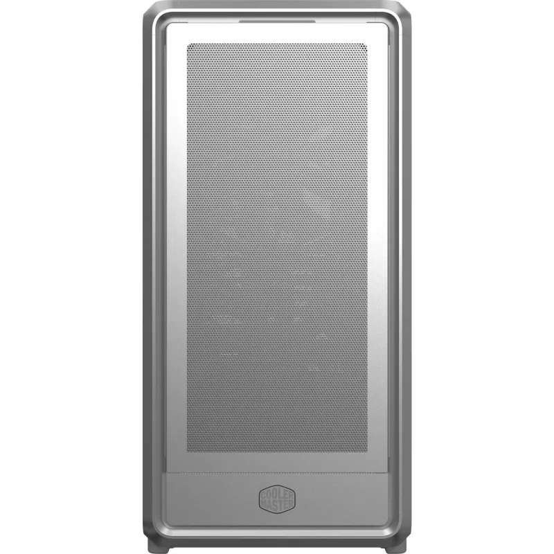 PC Midi Tower Cooler Master MasterFrame 600 Mesh Sidabrinė — palaiko ATX/EATX, priekyje 2×200mm, 2,5 col./3,5 col. diskai