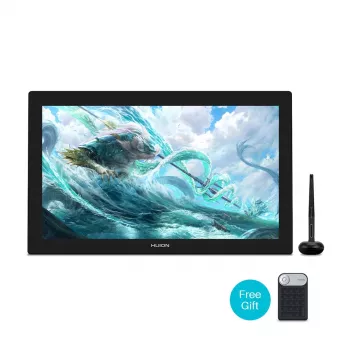 Grafikos planšetė HUION Kamvas Pro 24 4K GT2401 — 23,8 col. QLED 3840×2160, 16:9, 8192 spaudimo lygiai