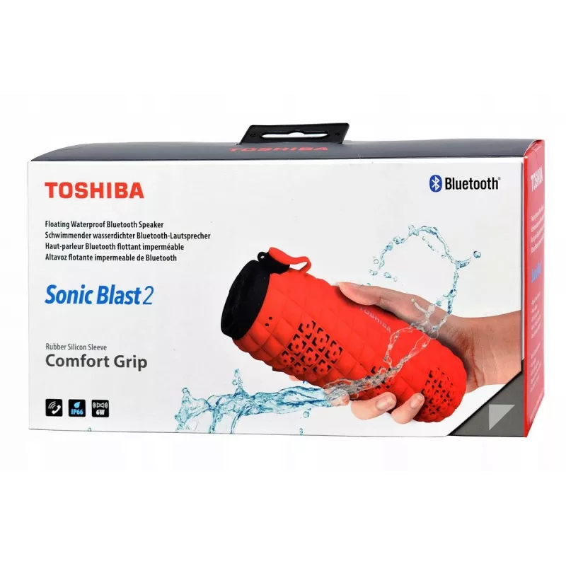 Nešiojamas garsiakalbis Toshiba Sonic Blast 2 TY-WSP80 raudonas