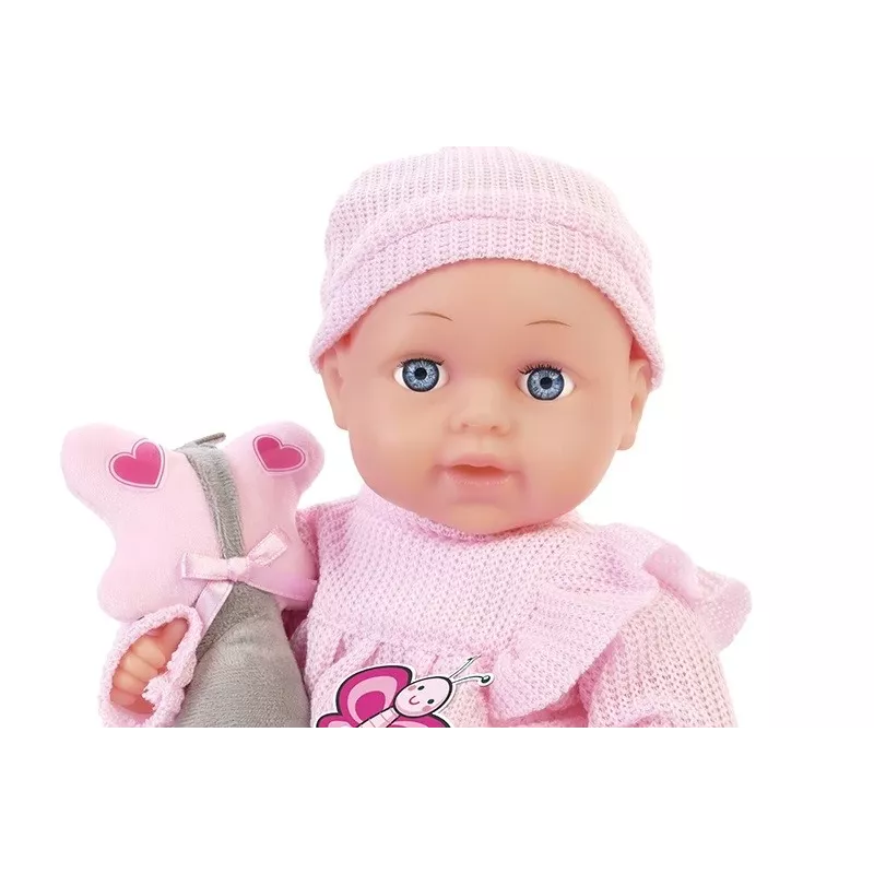 Lėlė Artyk Natalia 33 cm su žaislu - Artyk 33 cm kūdikio lėlė su priedu
