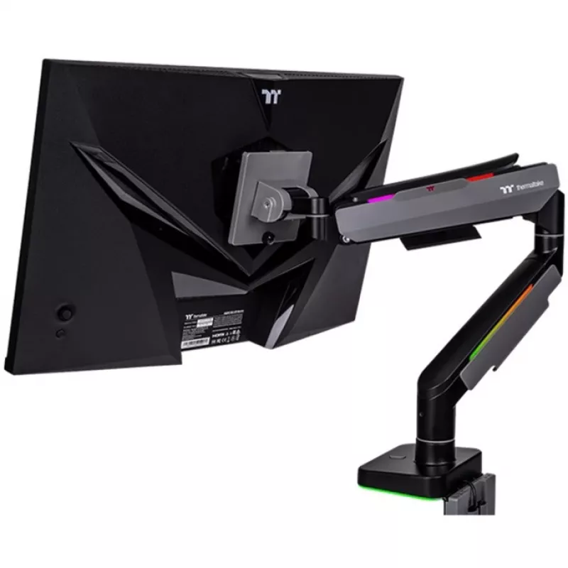 Thermaltake GEA-MSR-SMSBLK-01 monitoriaus laikiklis 124,5 cm 49 coliai Stalas Juoda Pilka