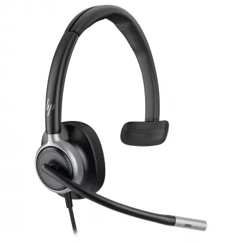 Monauralinės USB laidinės ausinės Poly Mission 615 — svoris 117,5 g