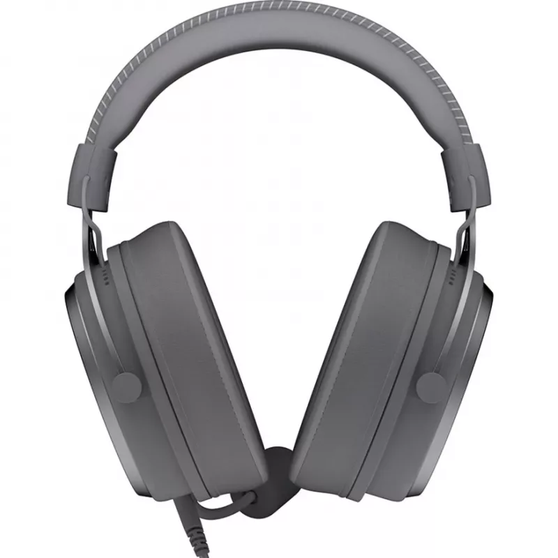 VIRO Plus USB Alt Gray, žaidimų ausinės tamsiai pilkos, USB-A, 3,5 mm lizdas, 7.1 USB garso plokštė