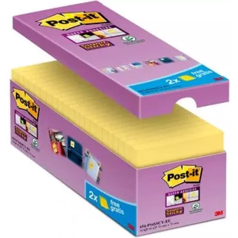 3M Post-it lipniosios pastabos kvadratinės geltonos 90 lapelių (65416SYP)