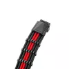 CableMod PRO ModMesh 12VHPWR į 3x PCI-e kabelis - 45 cm, juodas/raudonas