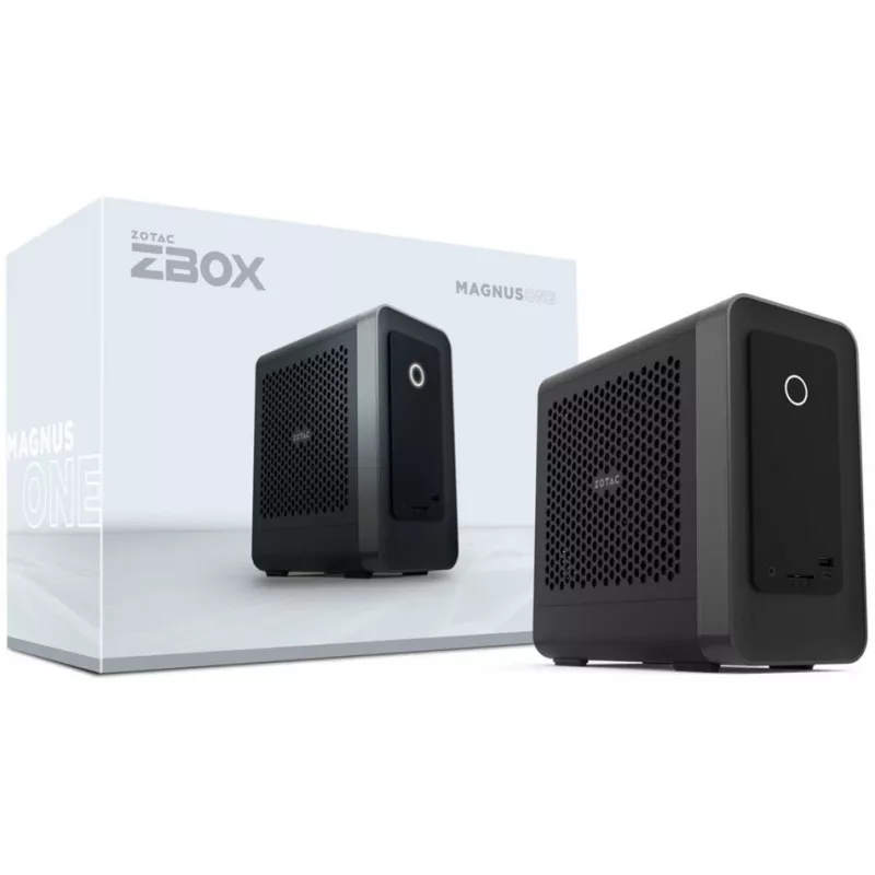 ZOTAC ZBOX MAGNUS ONE EU275070C, Mini-Tower, PC Barebone, DDR5-SDRAM, PCI Express, Serial ATA III, Wi-Fi 7 (802.11be), 500 W