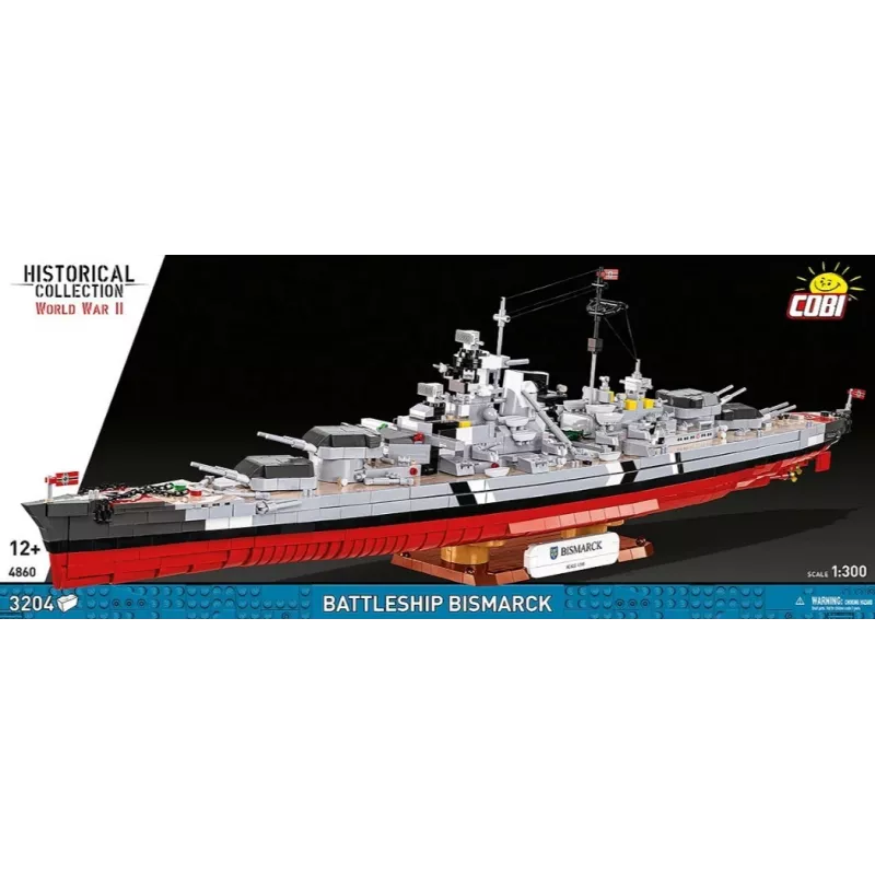 Konstruktorius Cobi Battleship Bismarck modelis su 3204 dalių - Cobi CO BI-4860