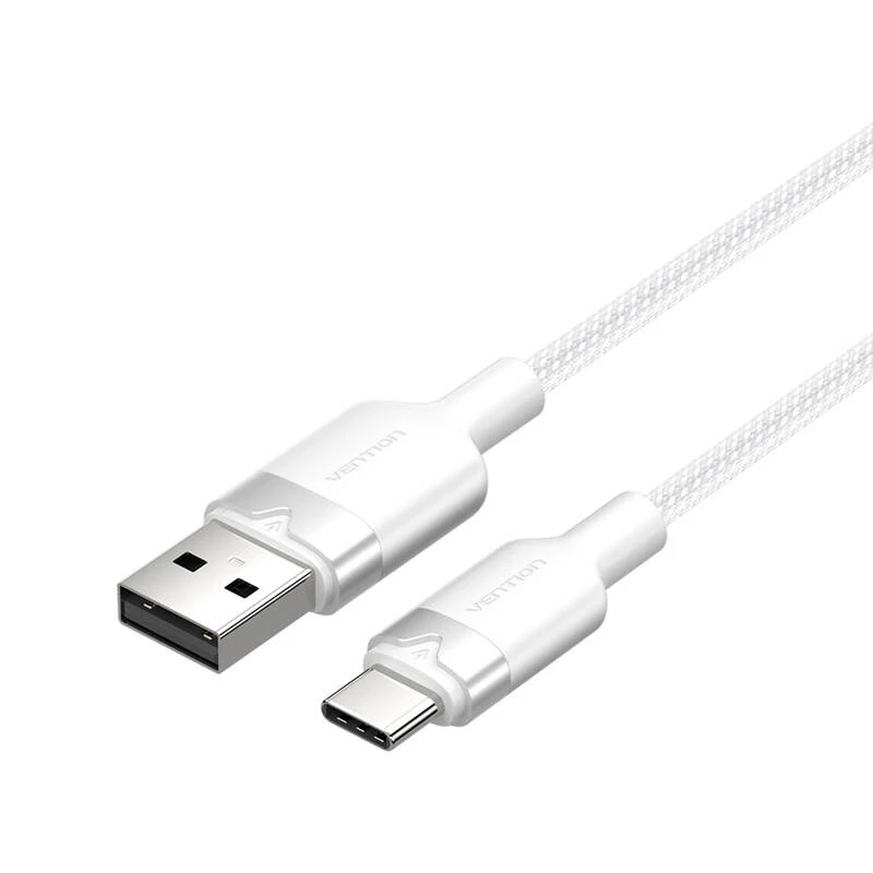 USB 2.0 A į USB-C 3A laidas Vention CTNWF 1M (baltas)