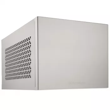 Mini-ITX korpusas SidabrinėSTONE SST-SG15S, sidabrinis aliuminio kompaktinis korpusas