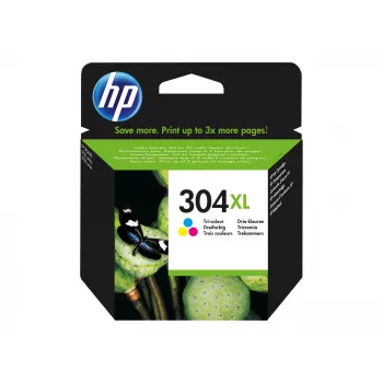 “HP 304XL” trijų spalvų rašalo kasetė lizdinėje pakuotėje