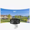 IP stebėjimo kamera Reolink DUO Series P750 lauko sieninė 16 MP 7680×2160 CMOS 1/2,7 colio 2,8 mm 180°×55° PoE IP67 įmontuotas šviesos diodas, mikrofonas, garsiakalbis