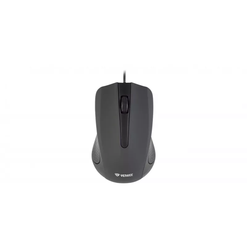 USB laidinė pelė, 3 mygtukai, gumuotas paviršius, 1000DPI