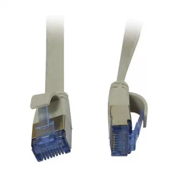 komutacinis kabelis RJ45 - CAT6A 500 MHz - 1,5 m - pilkas - U/FTP - plokščias - AWG32 - Synergy 21