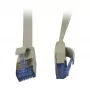 komutacinis kabelis RJ45 - CAT6A 500 MHz - 1,5 m - pilkas - U/FTP - plokščias - AWG32 - Synergy 21