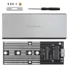 Aliuminio korpusas QOLTEC 51833, skirtas M.2 SSD, SATA į USB 3.0, palaiko iki 2TB