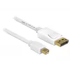 DisplayPort laidas DeLOCK 83482 Mini DisplayPort 2 m baltas