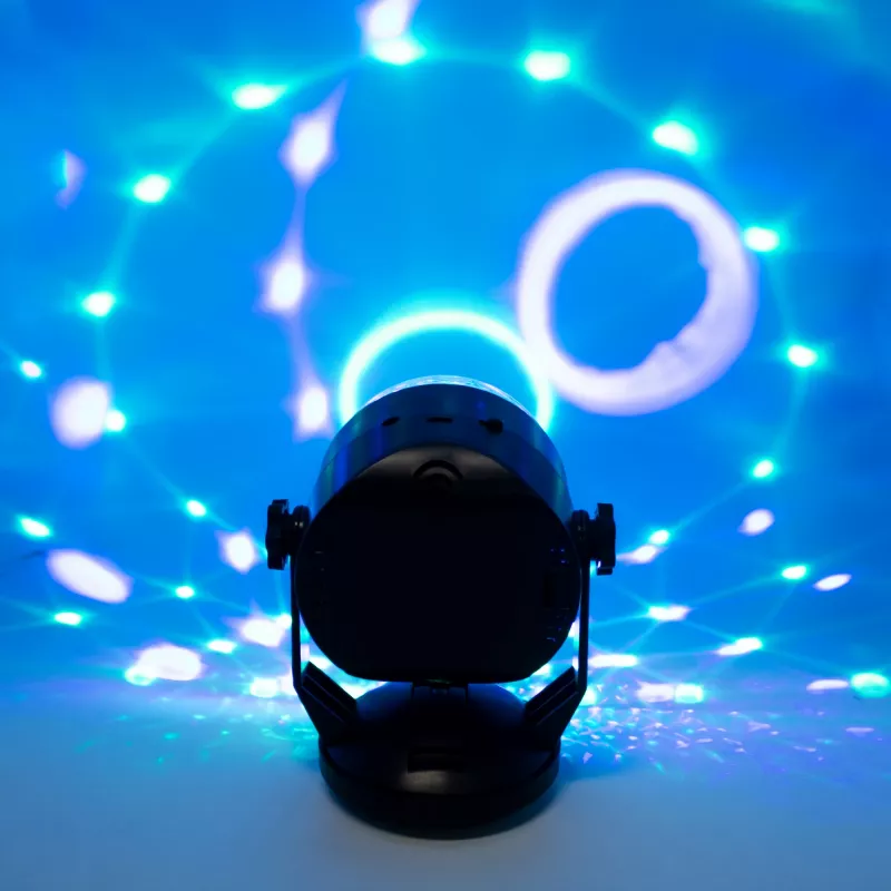 LED disko rutulio šviestuvas DENVER LDB-319 — kompaktiškas LED vakarėlių šviestuvas, modelis 117220200040