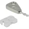 USB prievadų blokatorių rinkinys USB-A lizdui, kištukinis užraktas Baltas/Sidabrinis, 5x USB prievadų blokatorius, 2x raktas