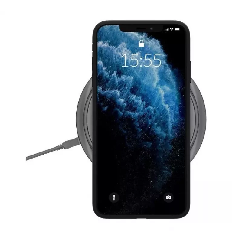 Mobiliojo telefono silikoninis dėklas 3MK Matt Case, skirtas Apple iPhone 14, TPU, tinka 6,1 colio (15,5 cm), juodas