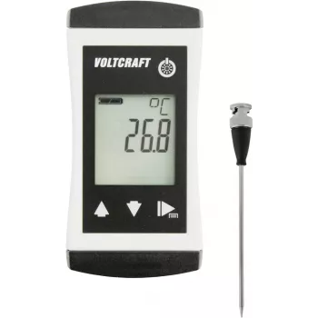 VOLTCRAFT PTM 100 + TPT-207 temperatūros matavimo prietaisas -200 – 450 °C zondo tipas Pt1000 IP65