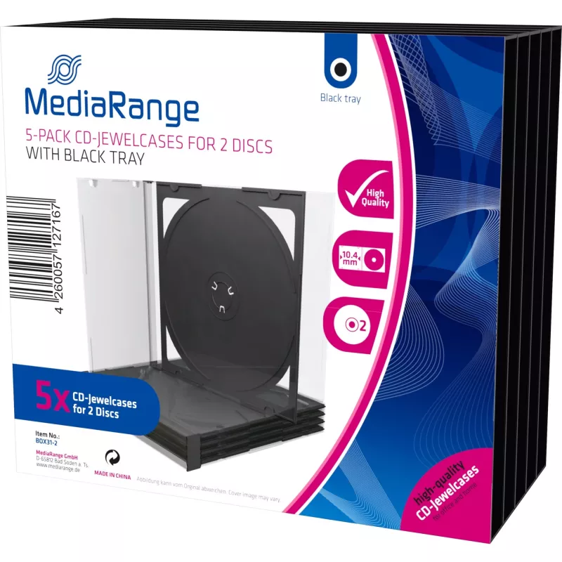 Optical disc case MediaRange BOX31-2