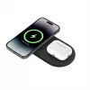 Belkin WIZ021VFBK – belaidis 2-in-1 įkrovimo kilimėlis su Qi2 technologija 15 W, juodas