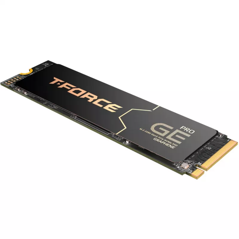 T-Force GE Pro 2 TB, SSD juoda/auksinė, PCIe 5.0 x4 | M.2 2280 | AirFlow I-Heat Sink