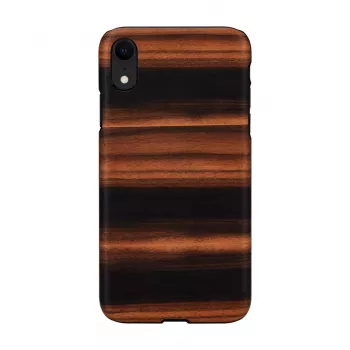 man and wood išmaniojo telefono dėklas iPhone XR — juodmedžio spalvos, apsauginis kietasis apvalkalas