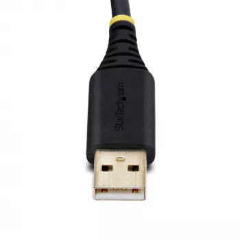 StarTech.com 2 pėdų (60 cm) 2 prievadų USB prie nuosekliojo prievado adapterio laidas, keičiami DB9 varžtai / veržlės, COM išsaugojimas, USB-A į DB9 RS232, FTDI, 4 lygio ESD apsauga, Windows / macOS / ChromeOS / Linux – patikima TPE konstrukcija
