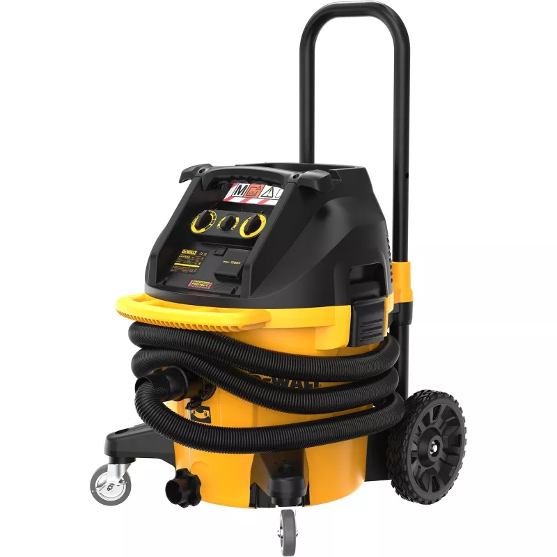 DeWALT DWV905M-QS dulkių siurblys Geltonas 38 L 1400 W