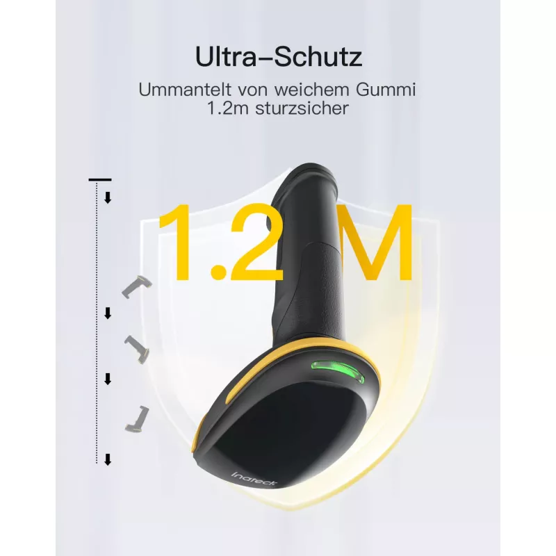 inateck Barcodescanner 35 Juoda [BCST-35_Juoda]