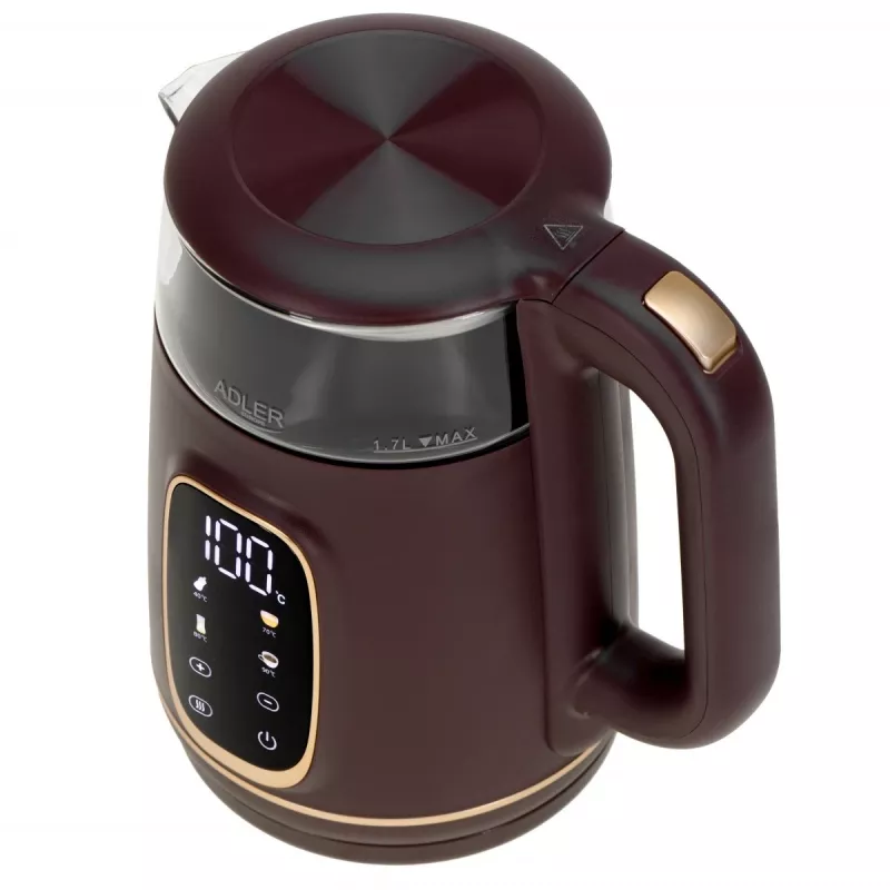 ADLER AD 1305 bordo spalvos elektrinis virdulys