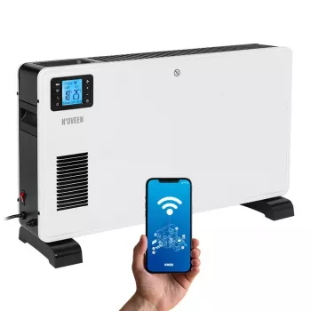 Konvekcinis elektrinis patalpų šildytuvas NOVEEN NOVEENCH9099, 2300 W, 3 galios lygiai, Tuya WiFi išmanusis, LCD, laikmatis, pastatymas ant grindų
