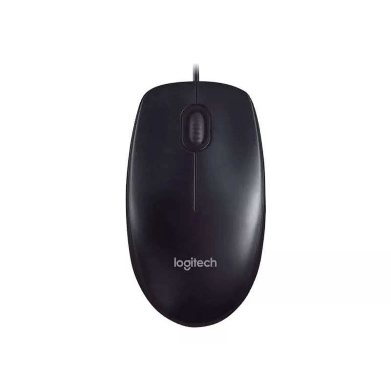 „Logitech M90“ laidinė optinė pelė biurui — 1000 DPI, abiem rankoms tinkama, USB Type-A, juoda