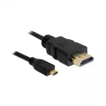HDMI laidas DeLOCK 82661 1 m HDMI A tipo į D tipo juodas