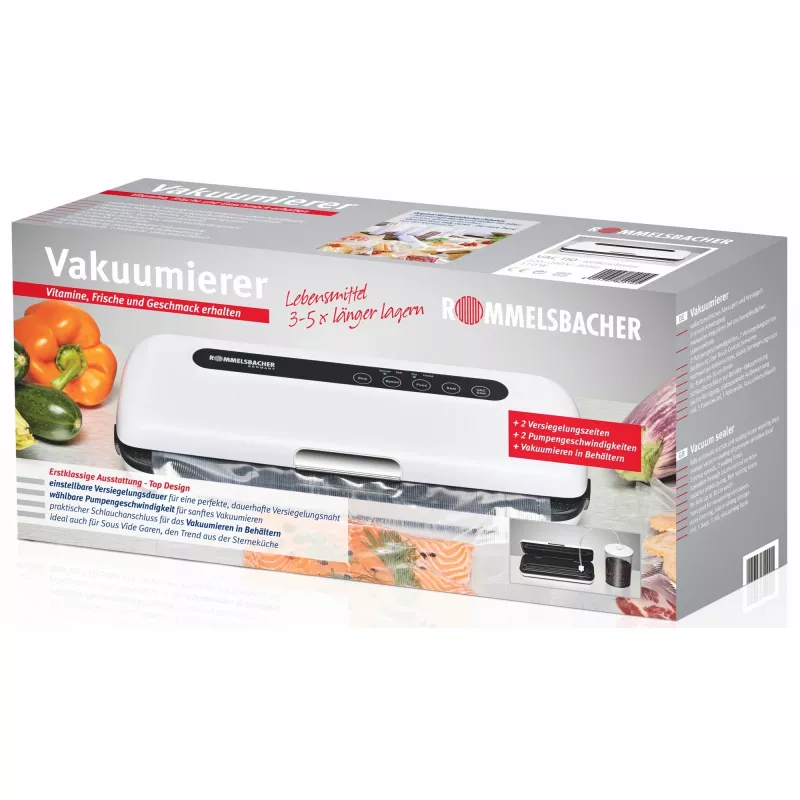 Rommelsbacher VAC110 - 360 x 155 x 75 mm - juoda - balta (VAC 110)