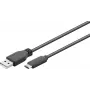 Wentronic 55466 USB kabelis, juodas