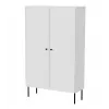 Vitrina cama meble PALAZZO BIS 1000×390×1660 mm balta matinė