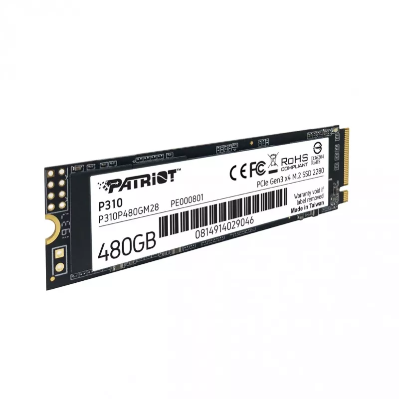 SSD diskas Patriot Memory 480 GB M.2 PCI Express 3.0 NVMe P310
