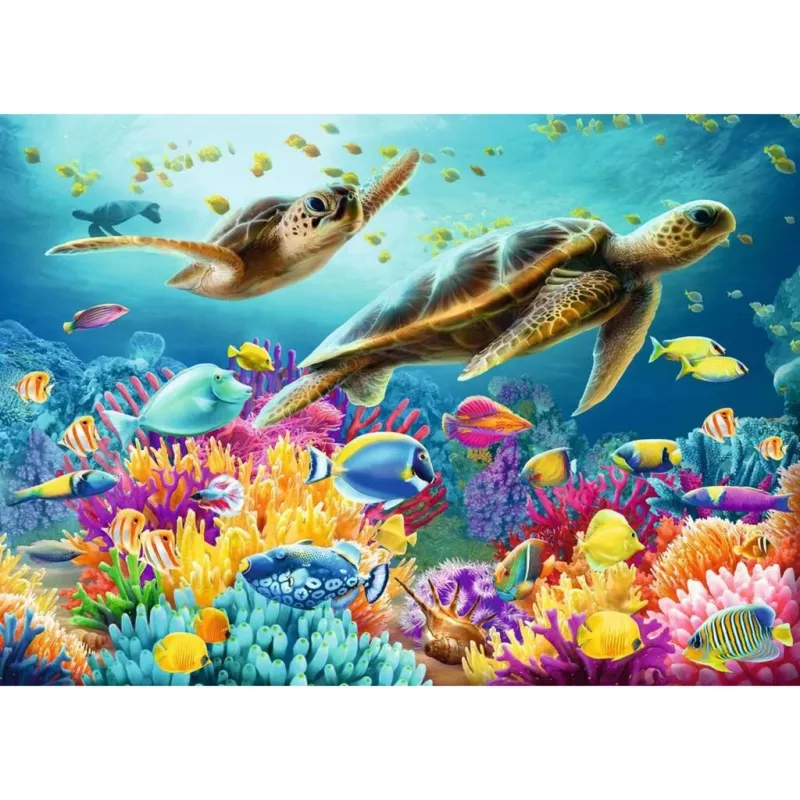 Dėlionė Ravensburger Blue Underwater World 1000 vienetų, suaugusiems/paaugliams, standartinis formatas