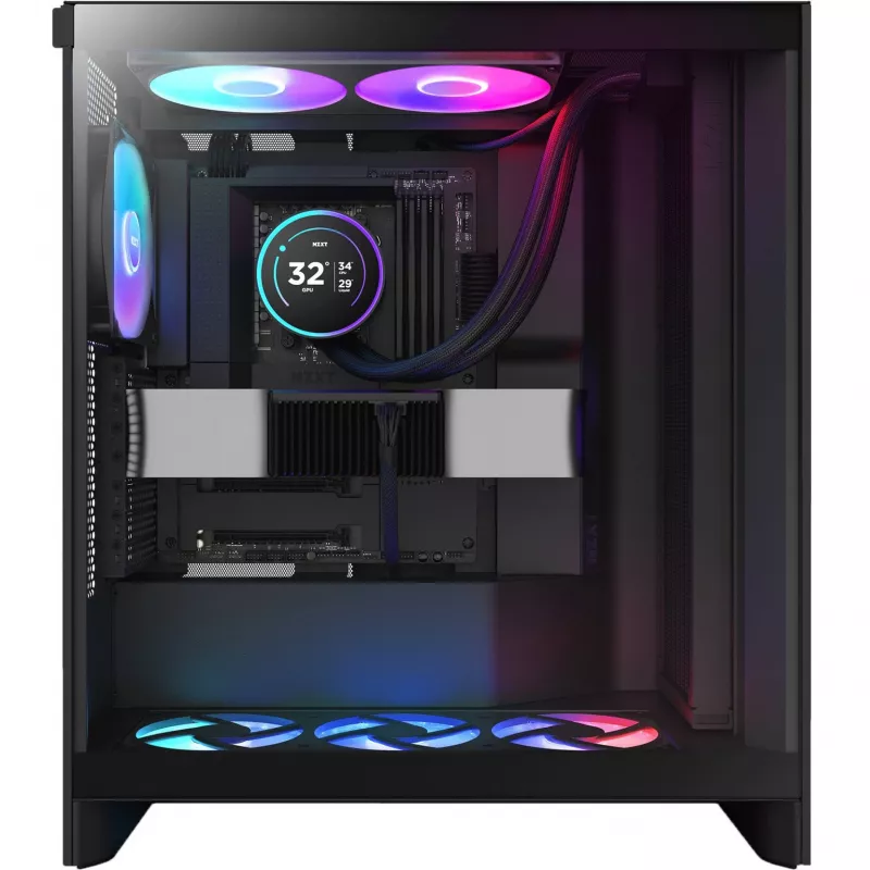 Kraken Elite 420 RGB 420 mm, skysčio aušinimas, juodas