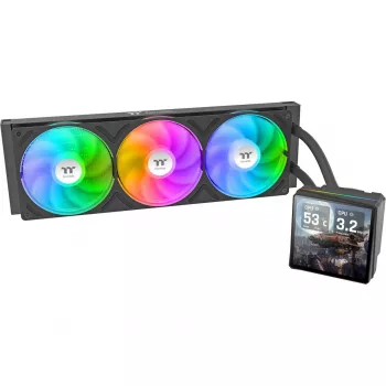 CPU skysčio aušintuvas THERMALTAKE TH360 V3 Ultra ARGB Sync AIO, juodas