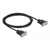 Nuoseklusis kabelis DeLOCK 86605 juodas 2 m RS-232 Sub-D9