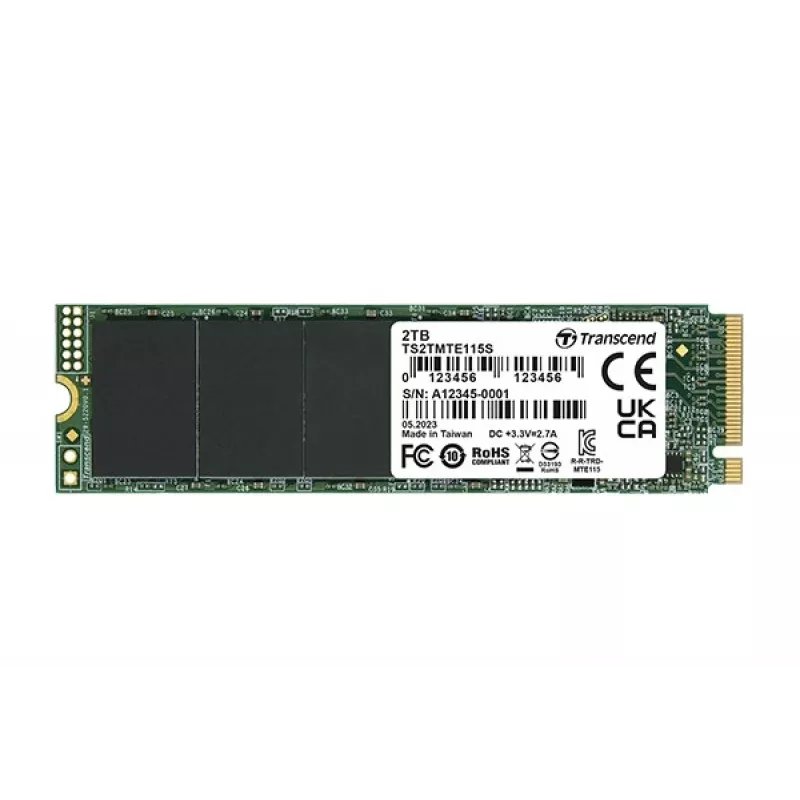 Transcend TS2TMTE115S saugojimo diskas 2 TB PCIe 3.0 x4 (NVMe)
