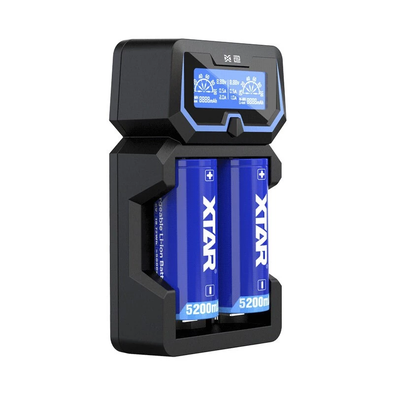 XTAR X2 akumuliatoriaus įkroviklis Li-ion 18650
