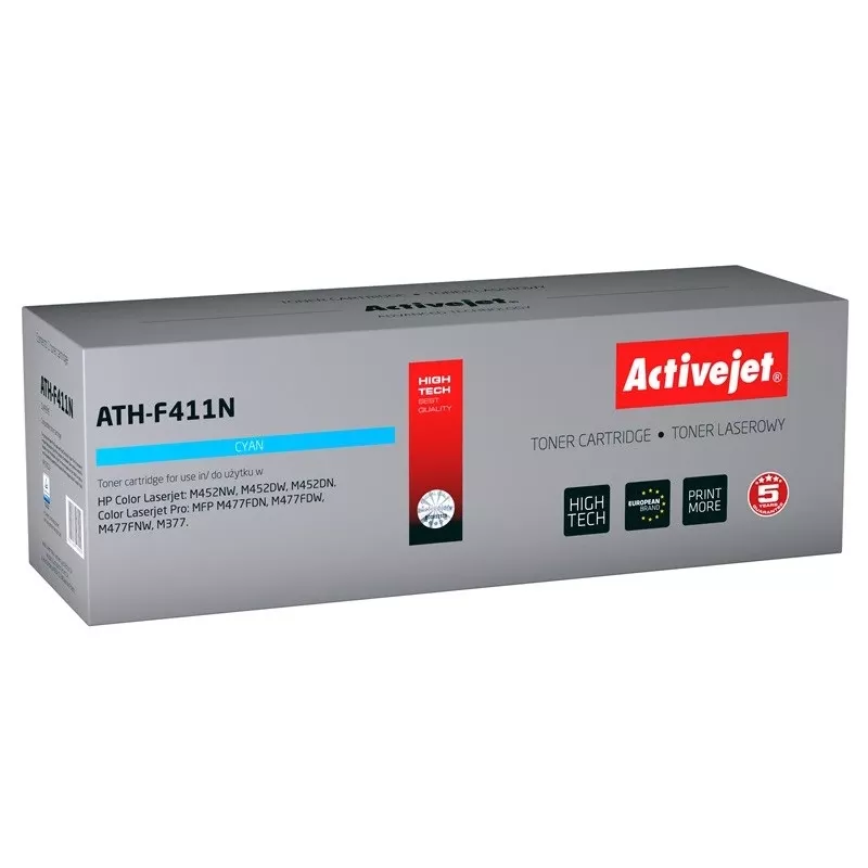 Activejet ATH-F411N toneris (pakaitalas HP 410A CF411A; Supreme; 2300 puslapių; žydra)