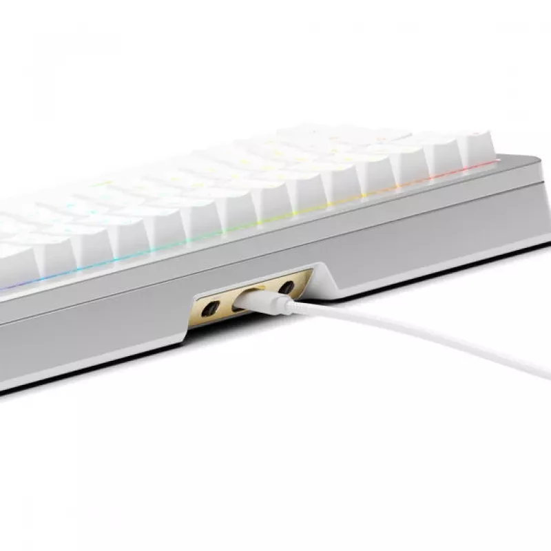 Mechaninė žaidimų klaviatūra GLORIOUS GMMK 3 Pro 65% iš anksto surinkta ANSI US su Fox HE jungikliais, sidabrinė